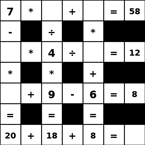 Mots Croisés Mathématiques pour Enfants 8-12 Ans: 1000 défis de logique mathématique amusants pour stimuler l'esprit preview