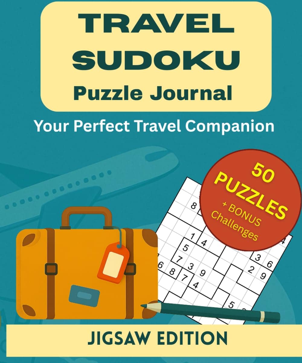 Jigsaw Sudoku Travel Journal | 50 Unique Logic Puzzles for Puzzle Lovers cover