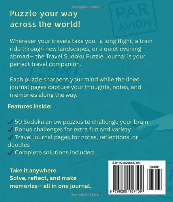 Travel Sudoku Puzzle Journal: 16×16 Alphabet Edition | Portable Brain Training for the Road preview