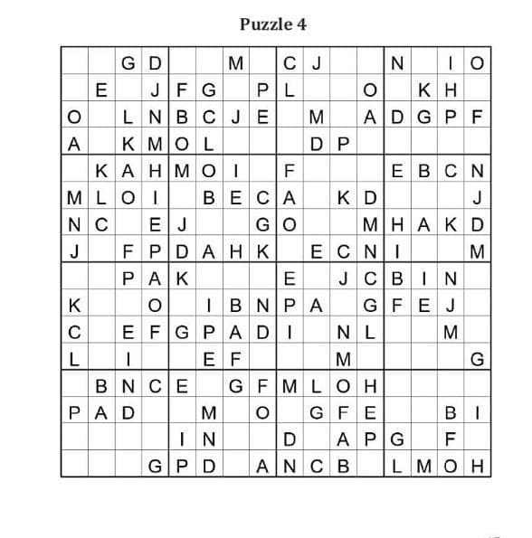 Travel Sudoku Puzzle Journal: 16×16 Alphabet Edition | Portable Brain Training for the Road preview