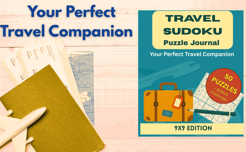 Travel Sudoku Puzzle Journal: 9×9 Edition | Take Classic Puzzles Everywhere with You preview